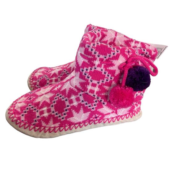 Joe Boxer Slippers Womens‎ Size M/L 9.5 / 10 Knit Snowflake Ankle Length NWT - Picture 4 of 9